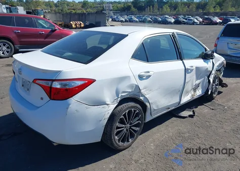 2014 Toyota Corolla S Plus z USA, uszkodzony, nr VIN 2T1BURHE4EC033405